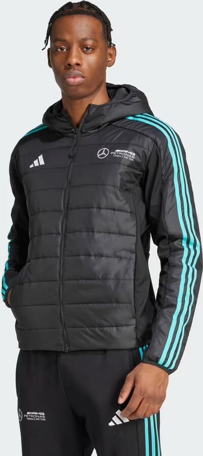 Adidas Mercedes AMG Petronas Formula One Team DNA Puffer Jack Zwart- Heren Zwart - Foto 6