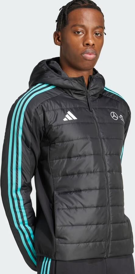 Adidas Mercedes AMG Petronas Formula One Team DNA Puffer Jack Zwart- Heren Zwart - Foto 5