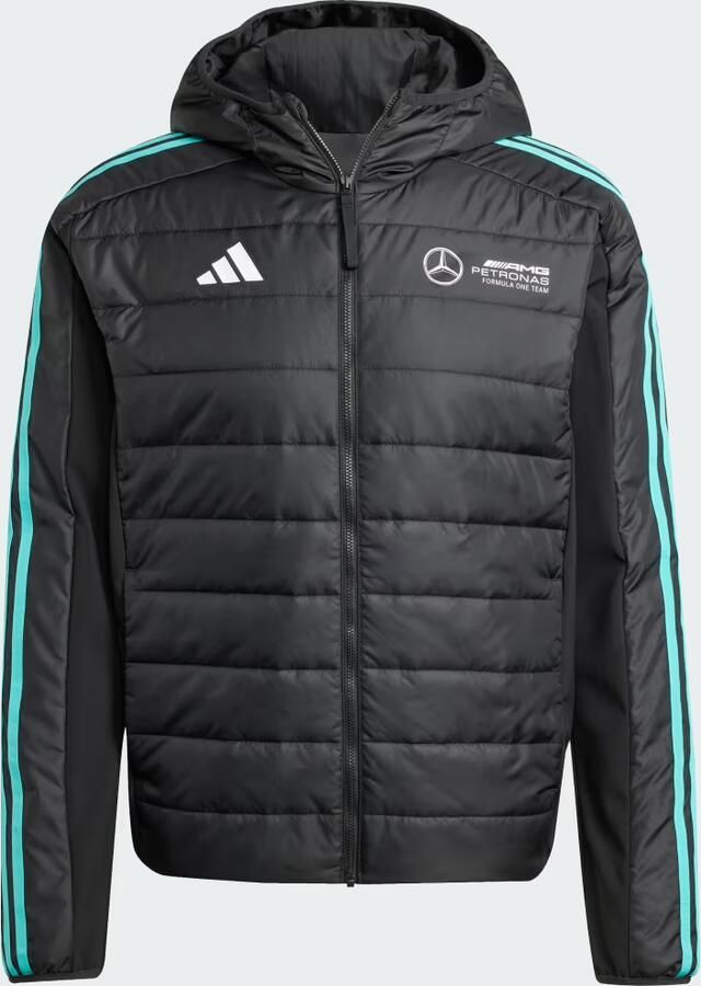 Adidas Mercedes AMG Petronas Formula One Team DNA Puffer Jack Zwart- Heren Zwart - Foto 2