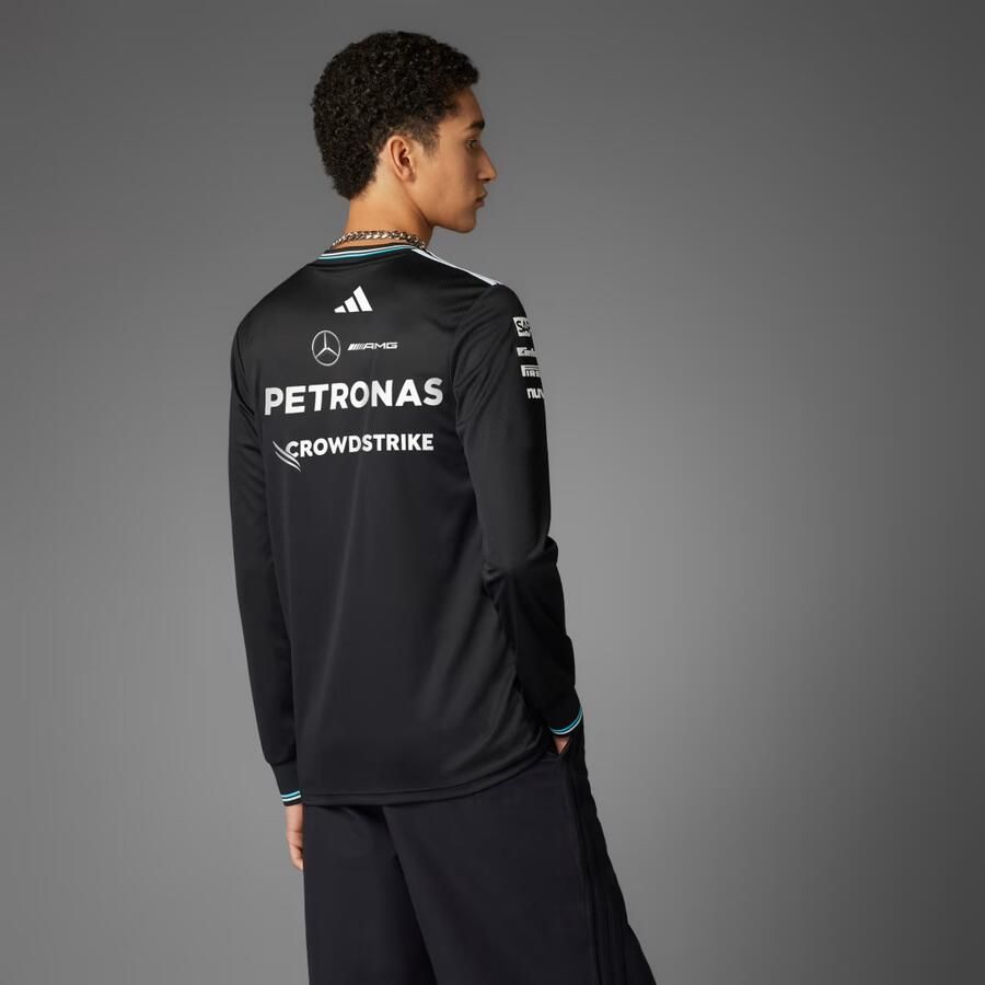 Adidas MERCEDES AMG PETRONAS FORMULA ONE TEAM DRIVER SHIRT AUTHENTIC LONGSLEEVE - Foto 2
