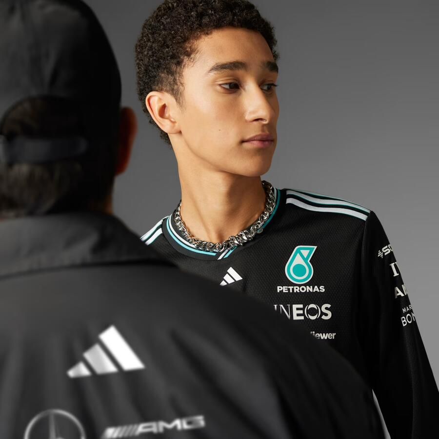 Adidas MERCEDES AMG PETRONAS FORMULA ONE TEAM DRIVER SHIRT AUTHENTIC LONGSLEEVE - Foto 3