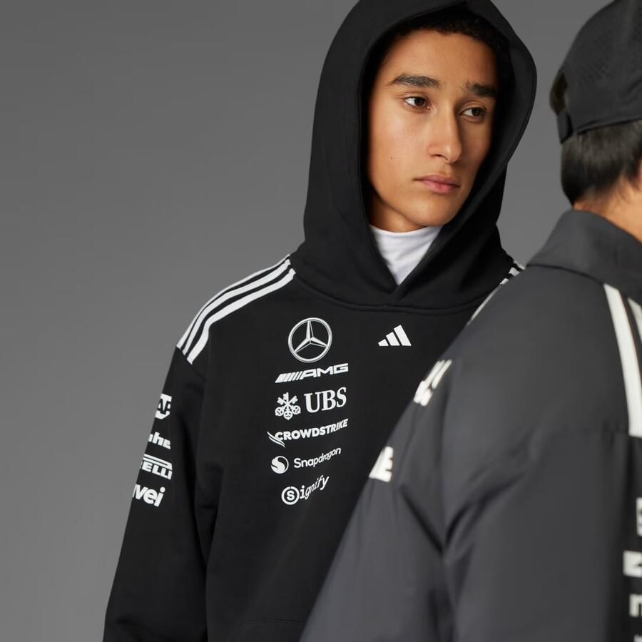Adidas Mercedes AMG Petronas F1 Team Hoodie Zwart- Heren Zwart - Foto 2