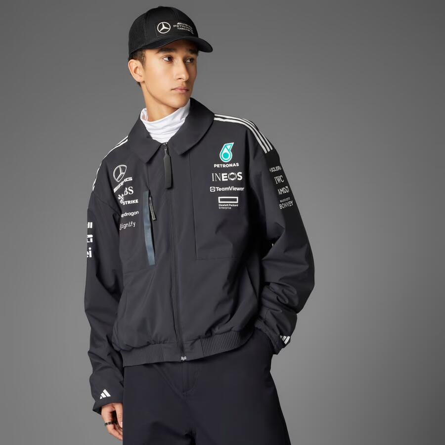 Adidas Mercedes AMG Petronas Formula One Team Jack Zwart- Heren Zwart - Foto 6