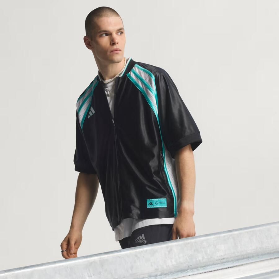Adidas Mercedes AMG Petronas Formula One Team Las Vegas Honkbalshirt Mannen