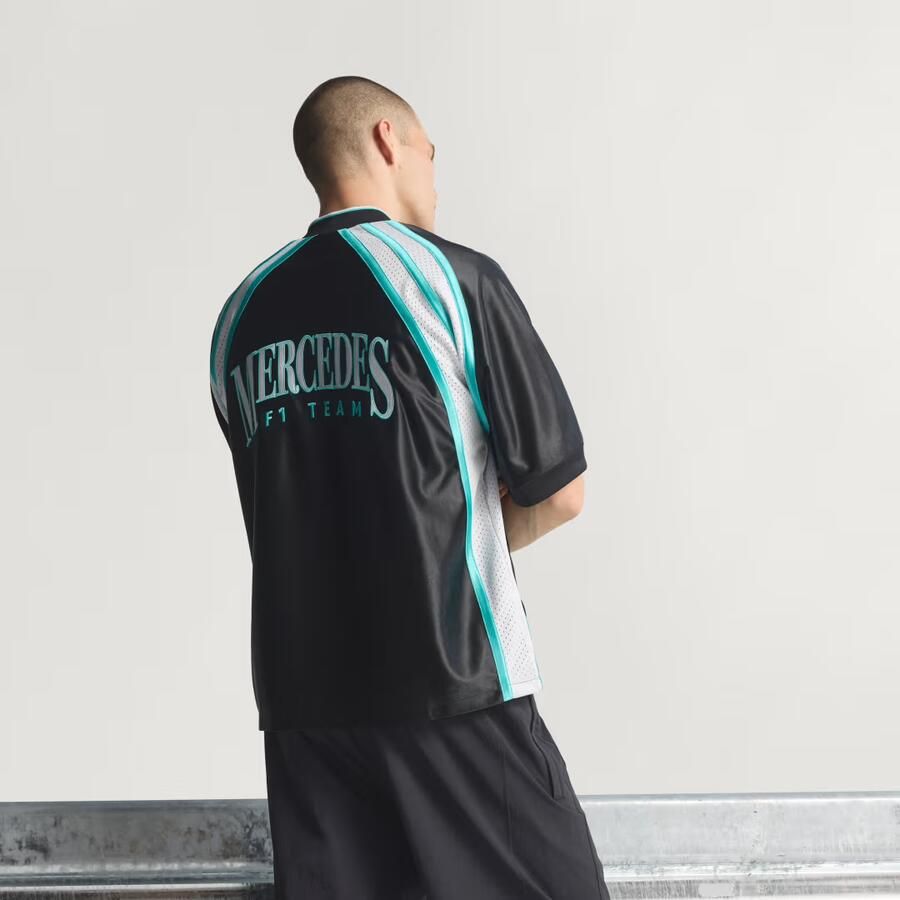 Adidas Mercedes AMG Petronas Formula One Team Las Vegas Honkbalshirt Mannen - Foto 2