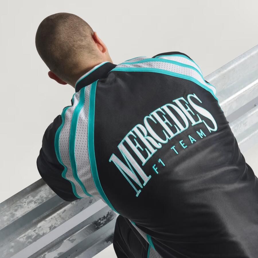 Adidas Mercedes AMG Petronas Formula One Team Las Vegas Honkbalshirt Mannen - Foto 4