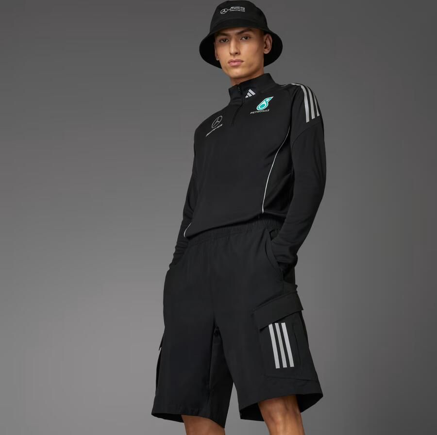 Adidas Mercedes AMG Petronas F1 Mechanic Shorts Zwart- Heren Zwart - Foto 4