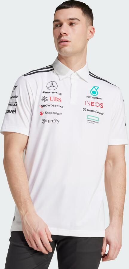 Adidas Mercedes AMG Petronas F1 Team Polo Shirt Wit- Heren Wit - Foto 6