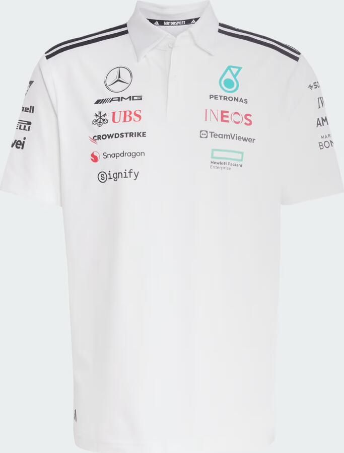 Adidas Mercedes AMG Petronas F1 Team Polo Shirt Wit- Heren Wit - Foto 2