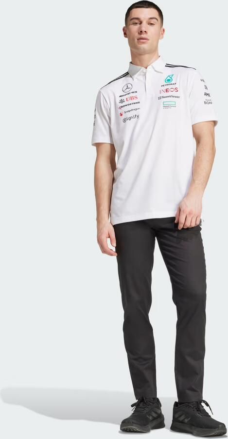 Adidas Mercedes AMG Petronas F1 Team Polo Shirt Wit- Heren Wit - Foto 4
