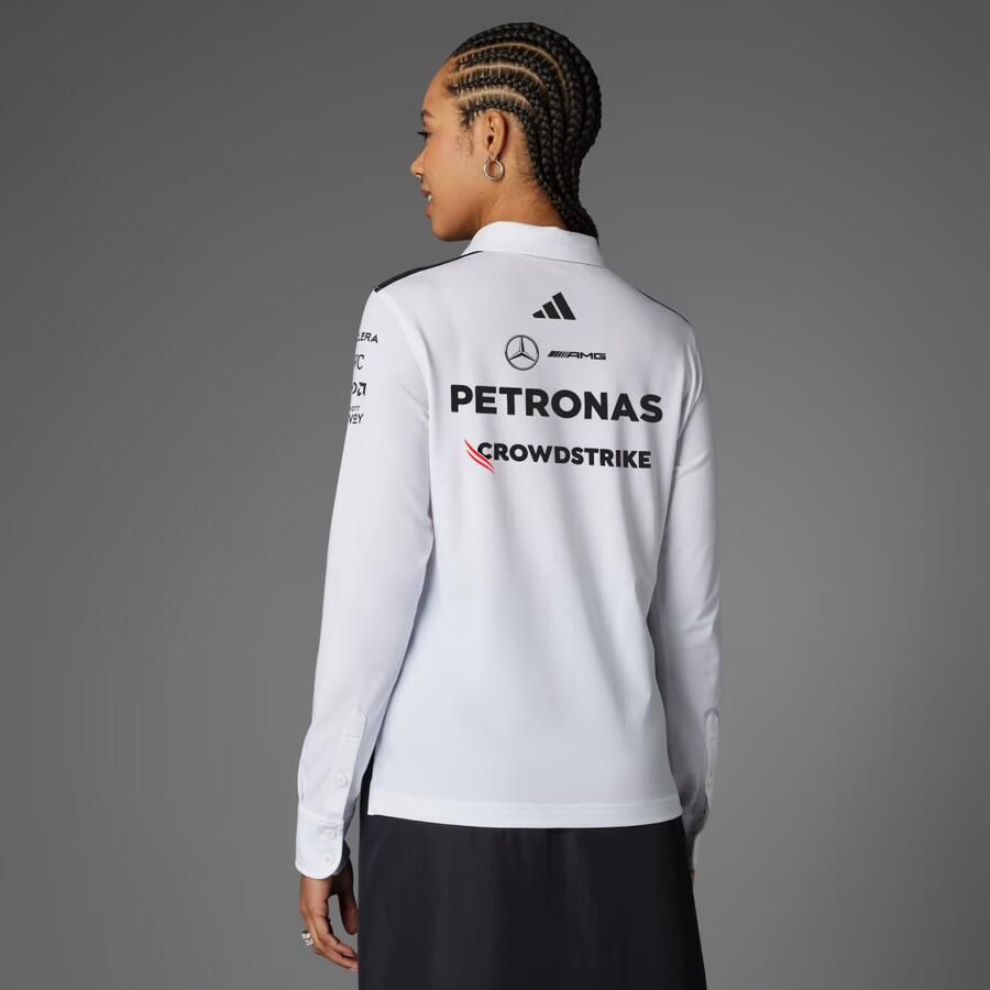 Adidas MERCEDES AMG PETRONAS FORMULA ONE TEAM POLO MET LANGE MOUWEN - Foto 2