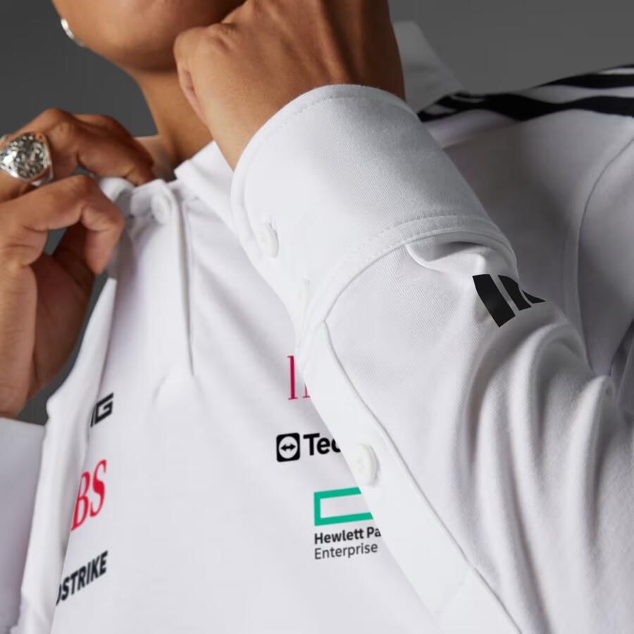Adidas MERCEDES AMG PETRONAS FORMULA ONE TEAM POLO MET LANGE MOUWEN - Foto 3
