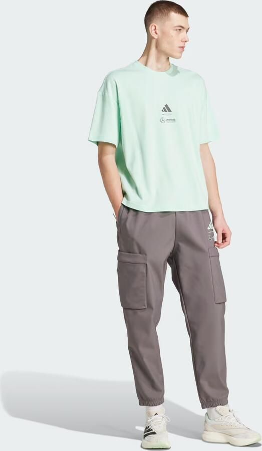 Adidas MERCEDES AMG PETRONAS FORMULA ONE TEAM PREMIUM WOVEN BROEK - Foto 4