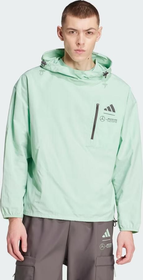 Adidas MERCEDES AMG PETRONAS FORMULA ONE TEAM PREMIUM WOVEN WINDJACK