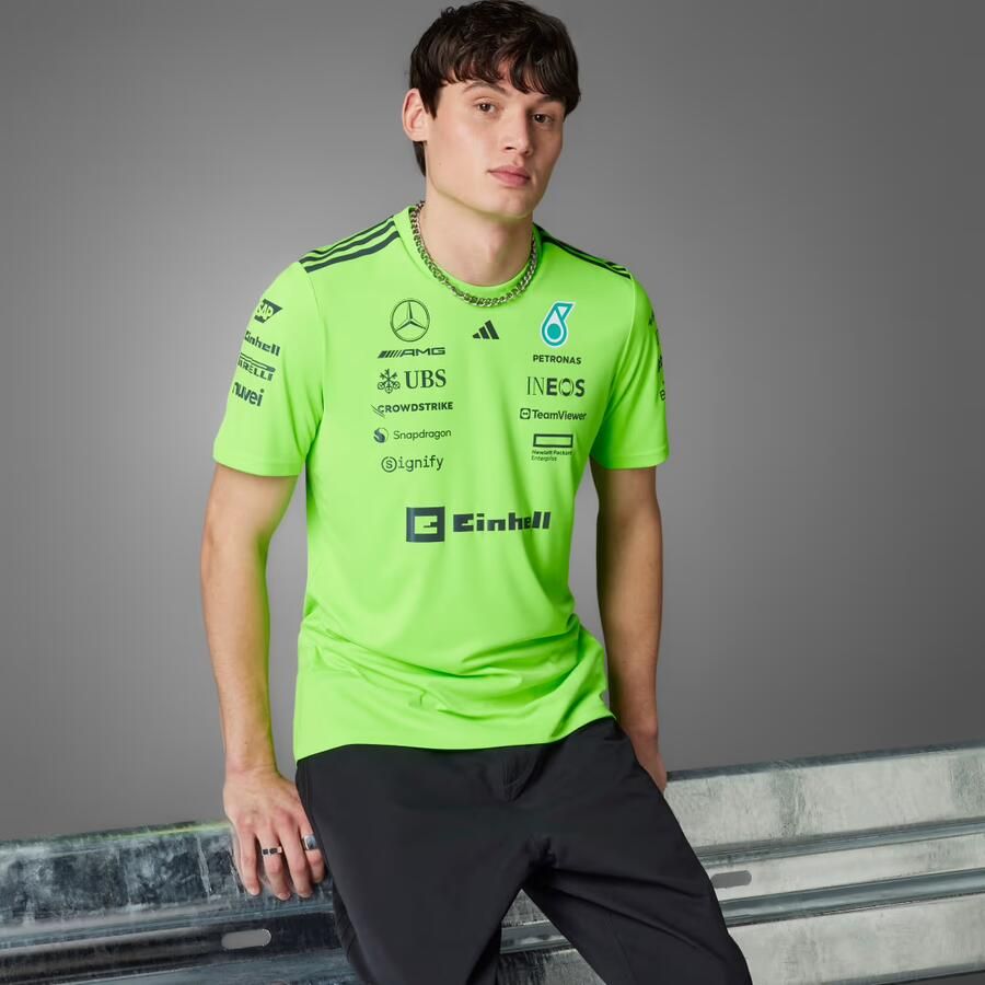 Adidas Mercedes AMG Petronas F1 Team Set-Up T-Shirt Groen- Heren Groen - Foto 4