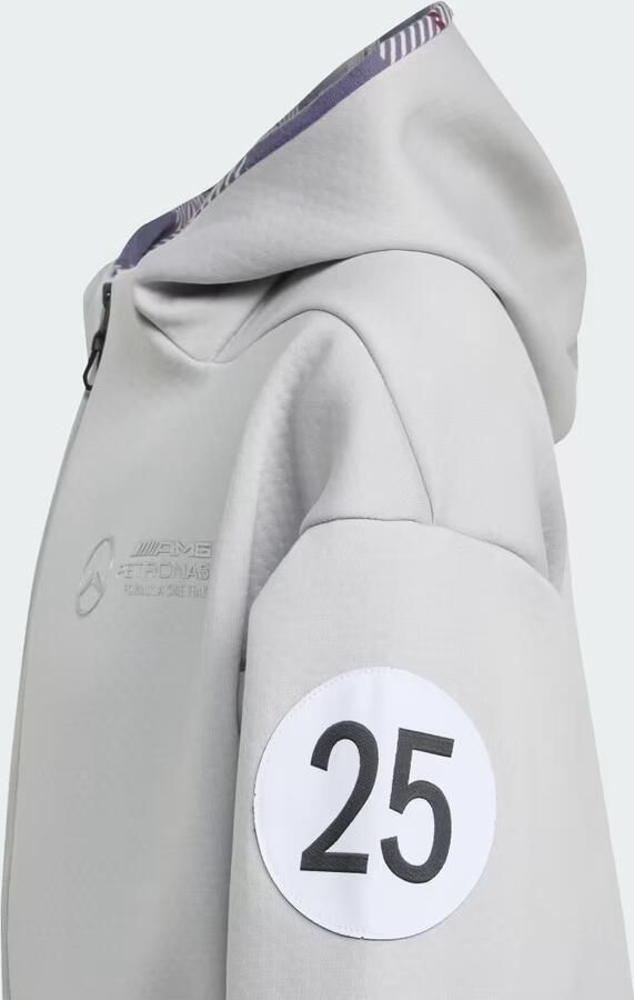 Adidas Mercedes AMG Petronas Formula One Team Silver Arrows Hoodie met Lange Ritssluiting Kids - Foto 5