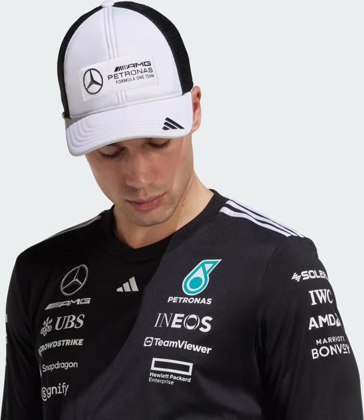 Adidas MERCEDES AMG PETRONAS FORMULA ONE TEAM SNAPBACK LOGO TRUCKERPET - Foto 6