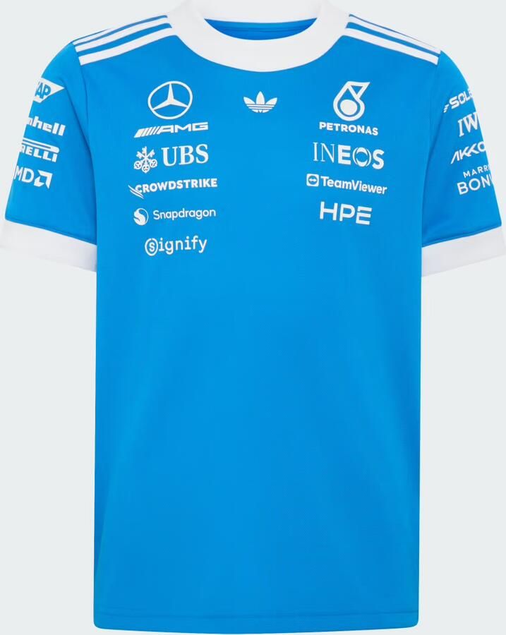 Adidas MERCEDES AMG PETRONAS FORMULE 1 TEAM BLUE WONDER COUREURSSHIRT