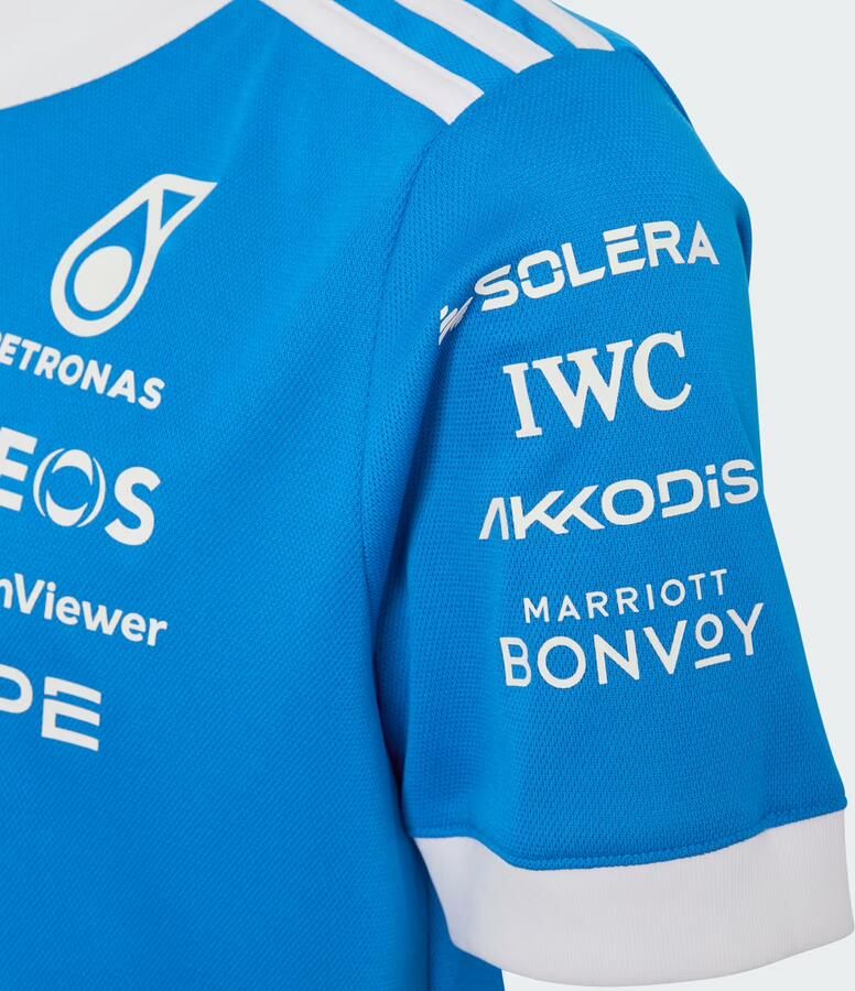 Adidas MERCEDES AMG PETRONAS FORMULE 1 TEAM BLUE WONDER COUREURSSHIRT - Foto 3
