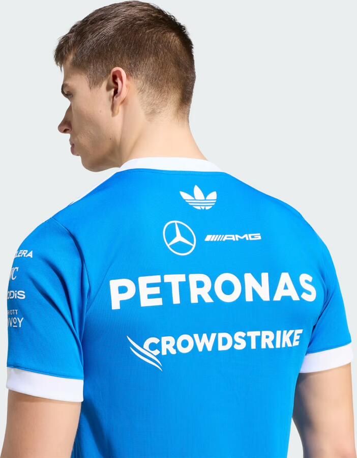 Adidas MERCEDES AMG PETRONAS FORMULE 1 TEAM BLUE WONDER COUREURSSHIRT - Foto 2