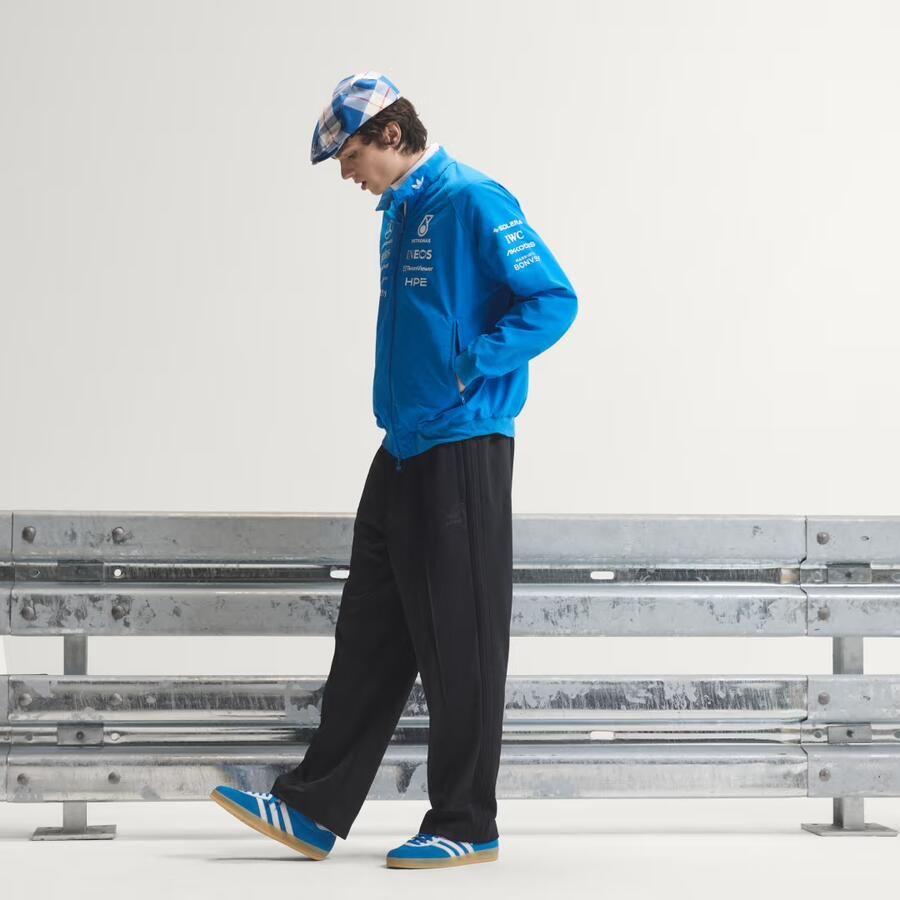 Adidas MERCEDES AMG PETRONAS FORMULE 1 TEAM BLUE WONDER HARRINGTON COUREURSJACK - Foto 2