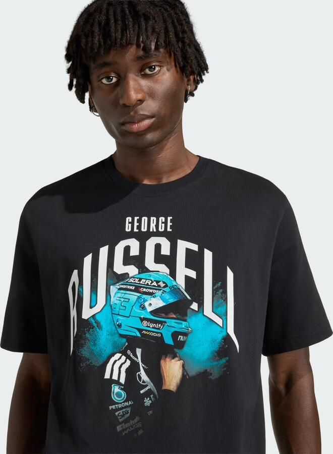Adidas MERCEDES AMG PETRONAS FORMULE 1 TEAM GEORGE RUSSELL GRAPHIC T-SHIRT - Foto 4