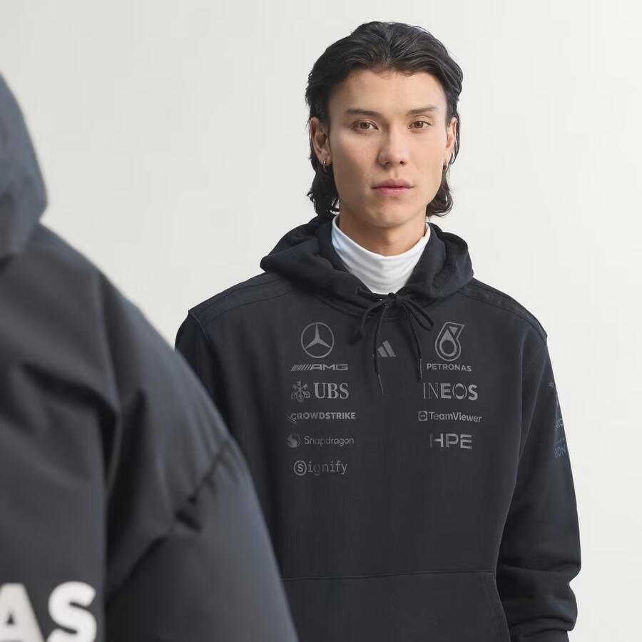 Adidas Mercedes AMG Petronas Formule 1 Team Night Driver Hoodie Heren - Foto 4