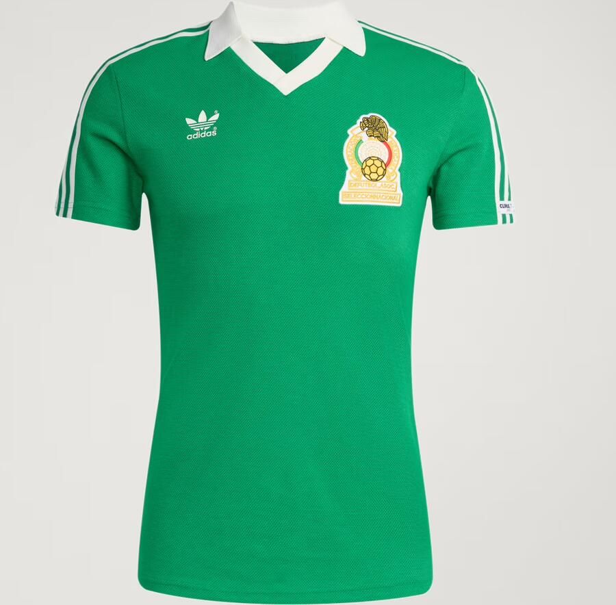 Adidas Originals Mexico '86 #9 Retro Home Shirt Groen- Groen - Foto 6
