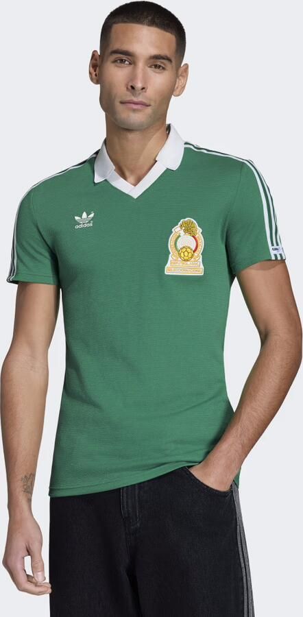 Adidas Originals Mexico '86 #9 Retro Home Shirt Groen- Groen