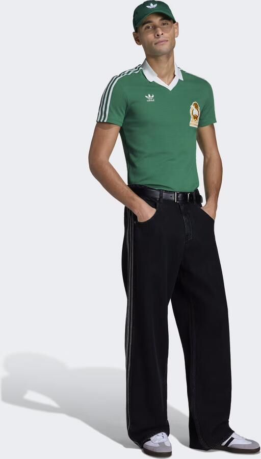 Adidas Originals Mexico '86 #9 Retro Home Shirt Groen- Groen - Foto 5