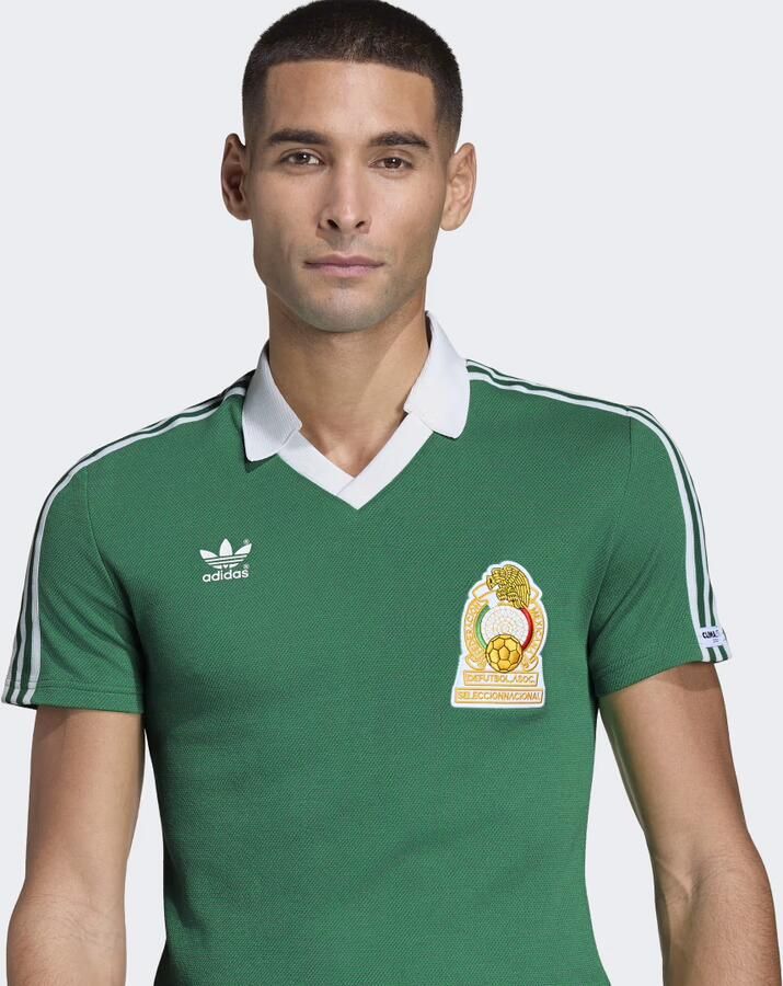 Adidas Originals Mexico '86 #9 Retro Home Shirt Groen- Groen - Foto 2