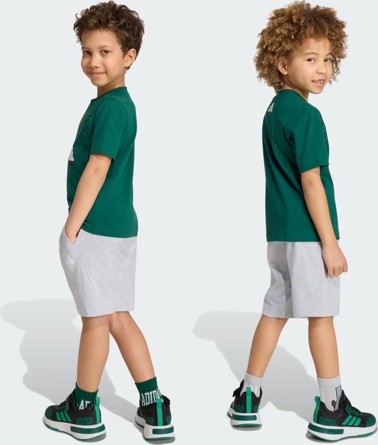 Adidas x Minecraft T-Shirt Shorts Set Children Groen Kind Groen - Foto 3