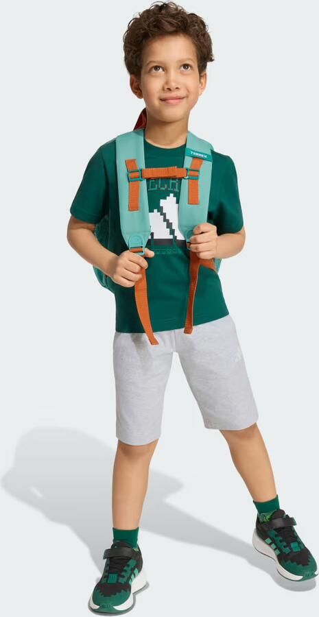 Adidas x Minecraft T-Shirt Shorts Set Children Groen Kind Groen - Foto 4