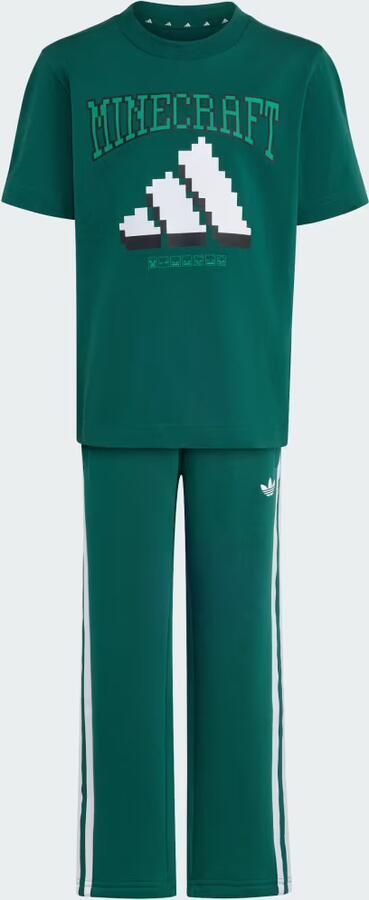 Adidas x Minecraft T-Shirt Shorts Set Children Groen Kind Groen - Foto 5
