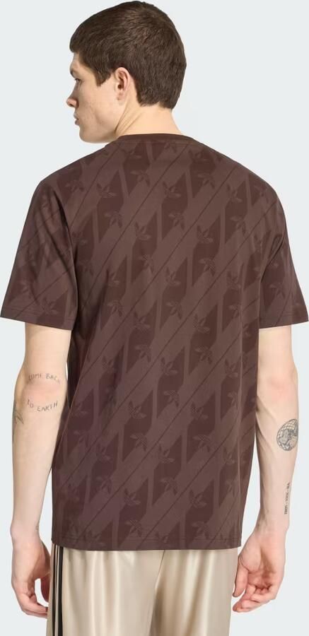 Adidas Originals regular fit t-shirt van puur katoen met all-over logomotief - Foto 6