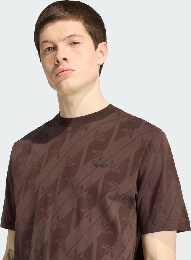 Adidas Originals regular fit t-shirt van puur katoen met all-over logomotief - Foto 4