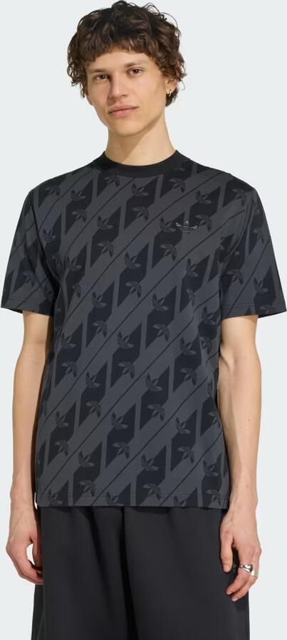 Adidas Originals T-shirt van puur katoen model 'MONOGRAMM AOP'