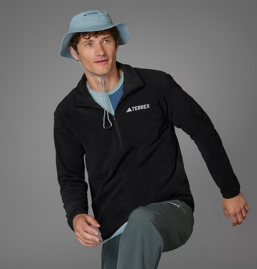 Adidas Multi Essentials Fleece Jack met Halflange Rits - Foto 6