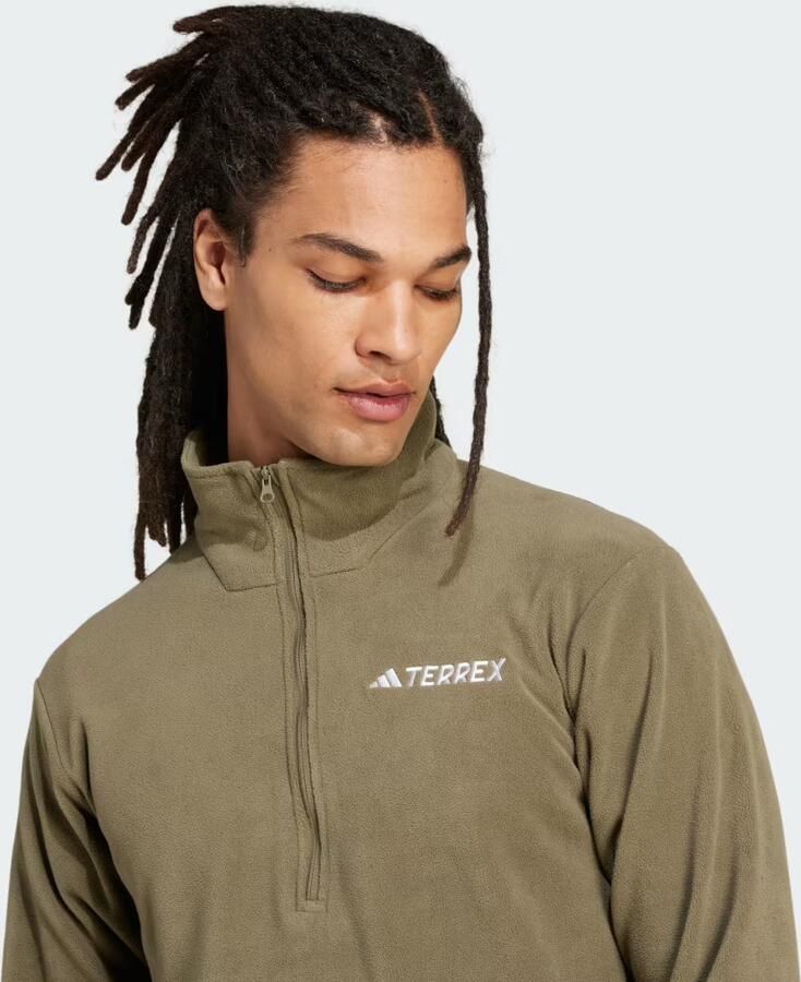 Adidas Multi Essentials Fleece Jack met Halflange Rits - Foto 3