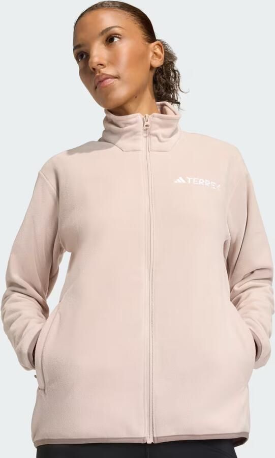 Adidas Multi Essentials Fleece Jack met Lange Ritssluiting - Foto 3