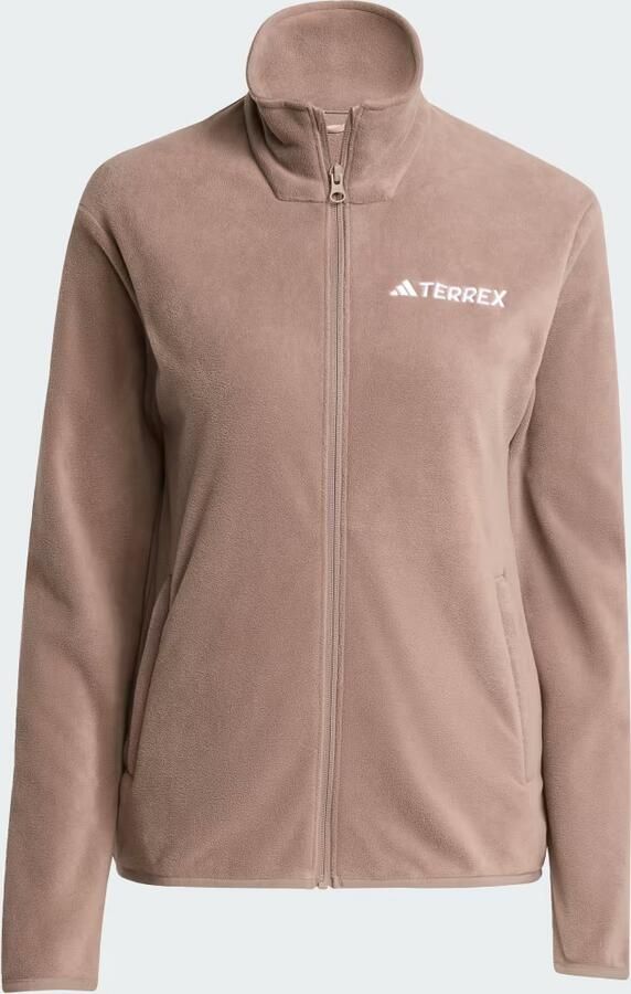 Adidas Fleece Jack Veste en polaire 100% Polyester Recyclé marron - Foto 5