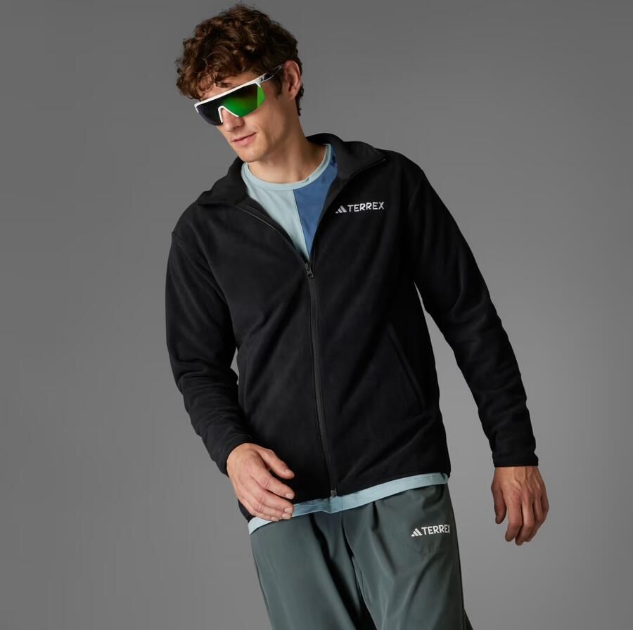 Adidas Multi Essentials Fleece Jack met Lange Ritssluiting - Foto 2