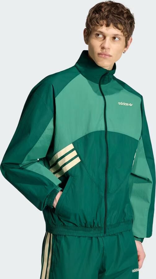 Adidas Originals Munich 93 Woven Track Top Groen- Heren Groen - Foto 2