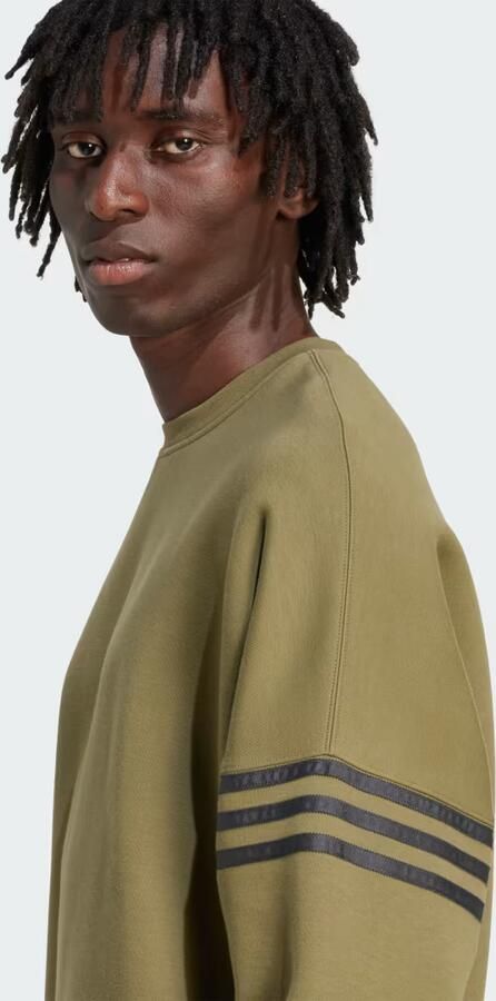 Adidas Originals Oversized sweatshirt met ribboorden - Foto 4