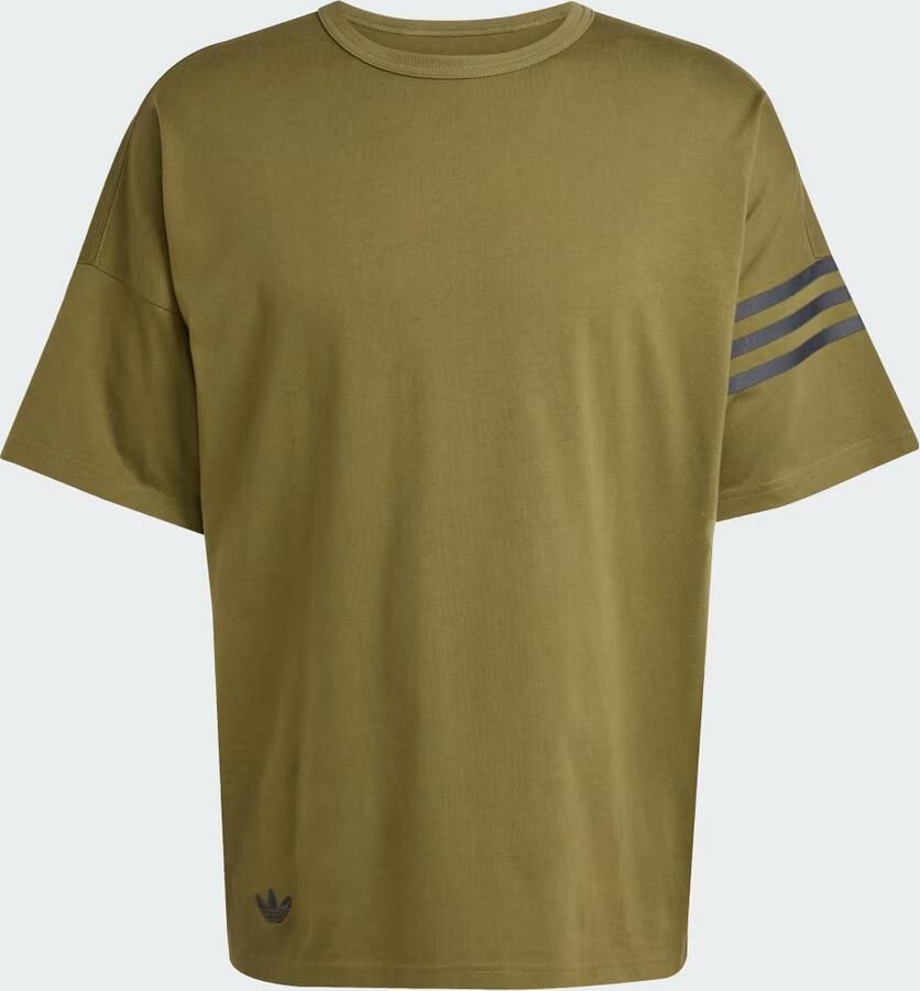 Adidas Originals T-shirt met ronde hals en labelstitching
