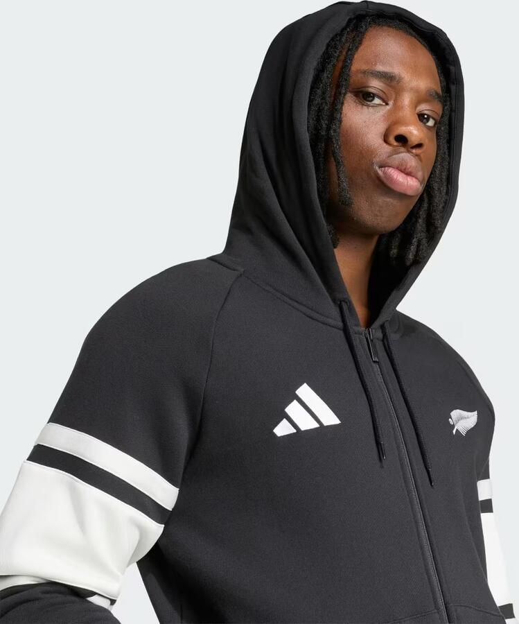 Adidas New Zealand Rugby Leisurewear Hoodie met Lange Ritssluiting - Foto 2