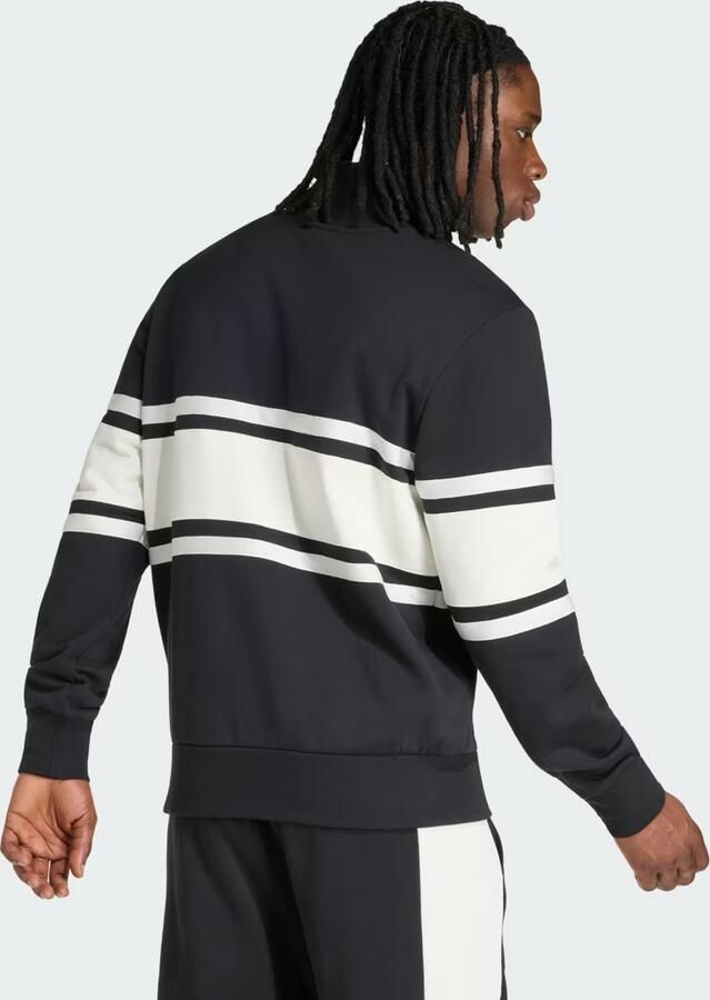 Adidas New Zealand Rugby Leisurewear Sweatshirt met Korte Rits - Foto 4