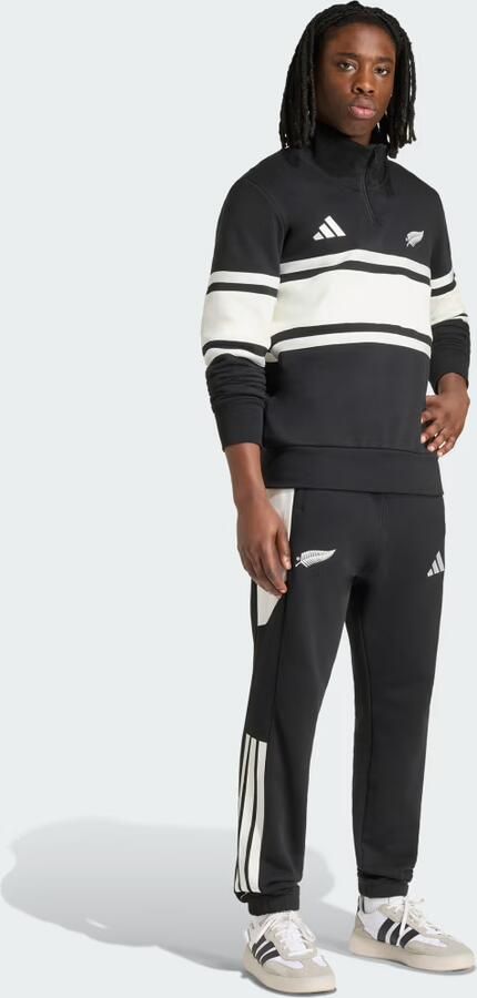 Adidas New Zealand Rugby Leisurewear Sweatshirt met Korte Rits - Foto 6