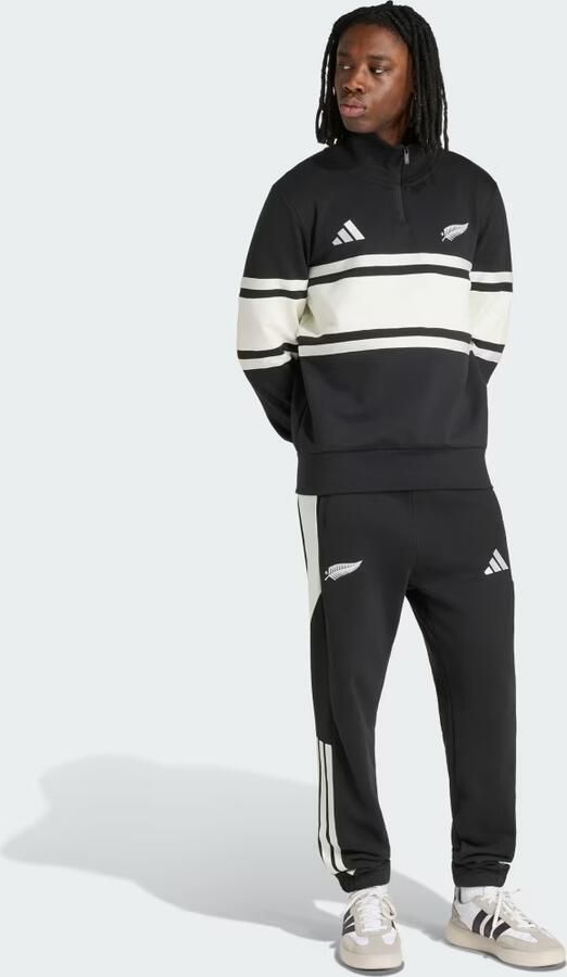 Adidas New Zealand Rugby Leisurewear Sweatshirt met Korte Rits - Foto 5