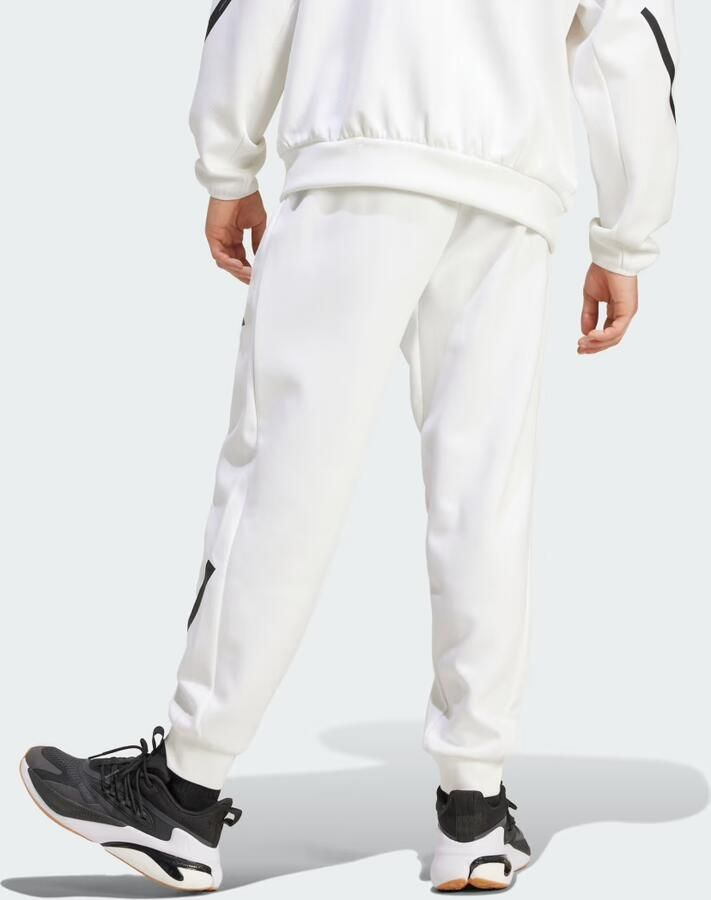 Adidas Teamwork Geïnspireerde Witte Sportieve Broek White Heren - Foto 3